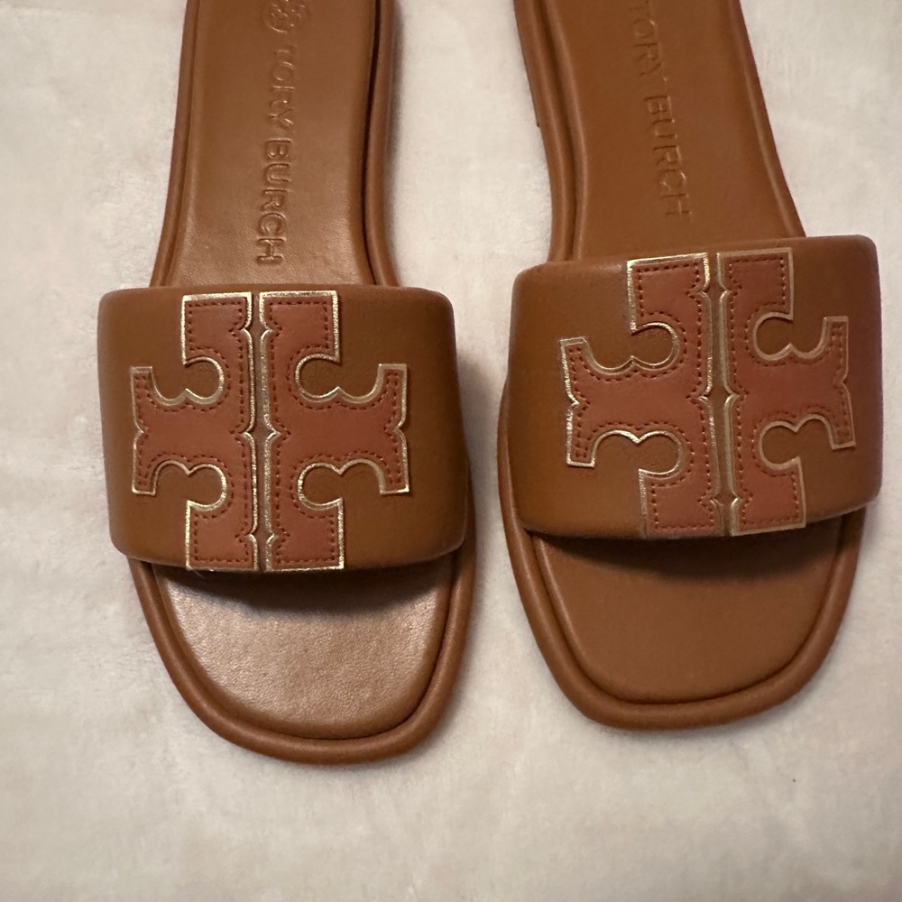 🤎✨NEW Tory Burch Tan Slide Sandals🤎✨